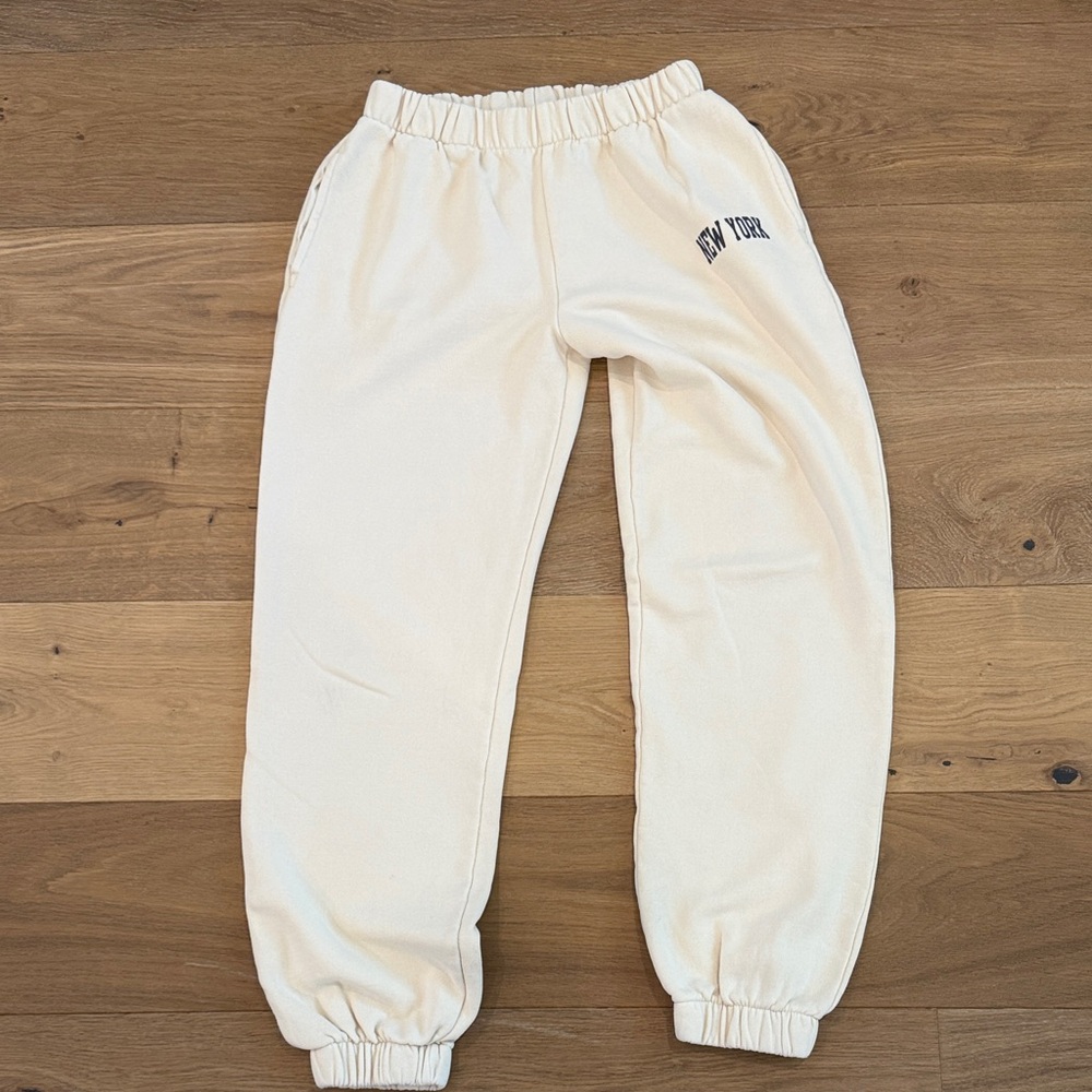 Brandy Melville Cream Joggers